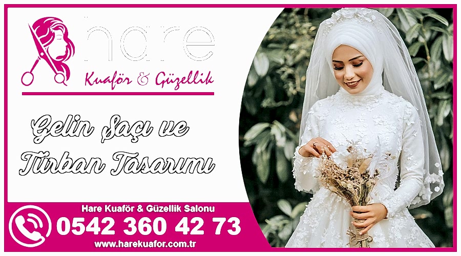Ankara Keçiören Gelin Saçı Türban Tasarımı